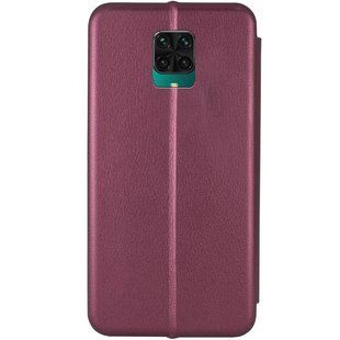 Кожаный чехол (книжка) Classy для Xiaomi Redmi Note 9s / Note 9 Pro / Note 9 Pro Max Бордовый 198978 фото