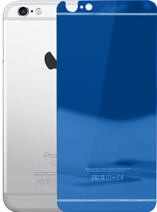 Захисне скло iPhone 6/6s mirror Dark Blue (2в1) 64935 фото