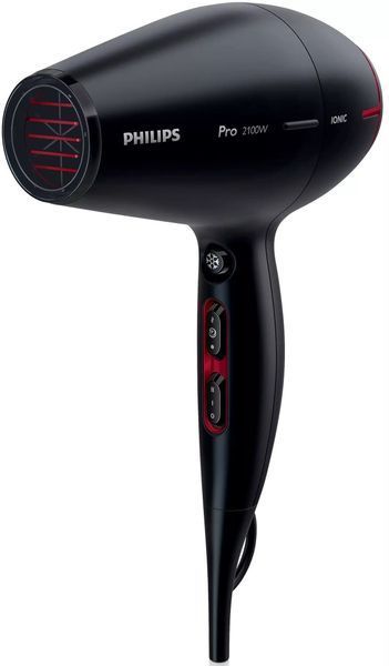 Фен Philips Professional, 2100Вт, 3 режими, іонізація, хол. обдув, чорний (HPS910/00) 370419 фото