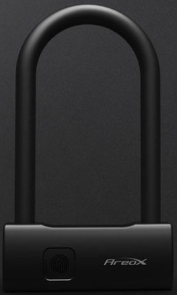 Велозамок зі сканером відбитка пальця Xiaomi AreoX U-lock Smart Fingerprint U8 (220 мм) 142384 фото