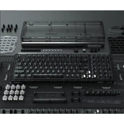 Бездротова Клавіатура Xiaomi Miiw Customized Mechanical Keyboard BlackIO98 (3262407) Dark Silver 284050 фото