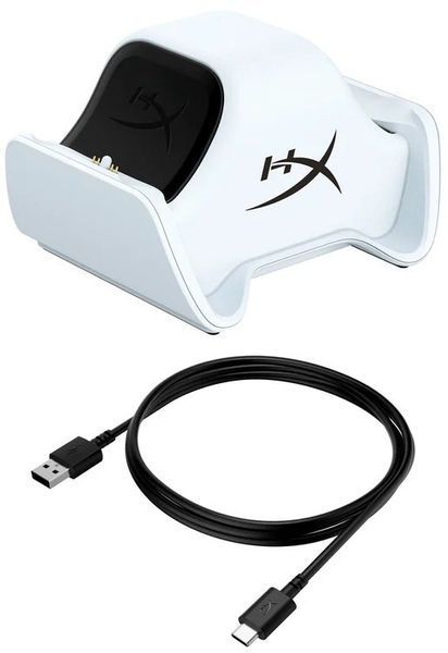 Зарядна станція HyperX ChargePlay Duo для PS5 DualSense (51P68AA) White 365360 фото