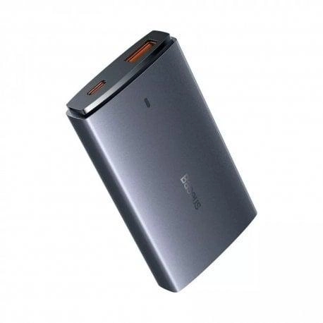 Зарядний Пристрій Baseus GaN5 Pro 65W Ultra-Slim (Type-C + USB) + Кабель Type-C to Type-C 100W (1м) (CCGP150113) Gray 272632 фото