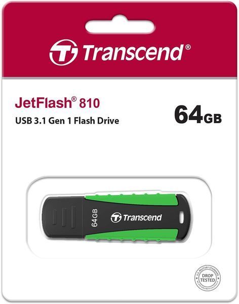 Накопичувач Transcend 64GB USB 3.1 Type-A JetFlash 810 Rugged (TS64GJF810) 375902 фото