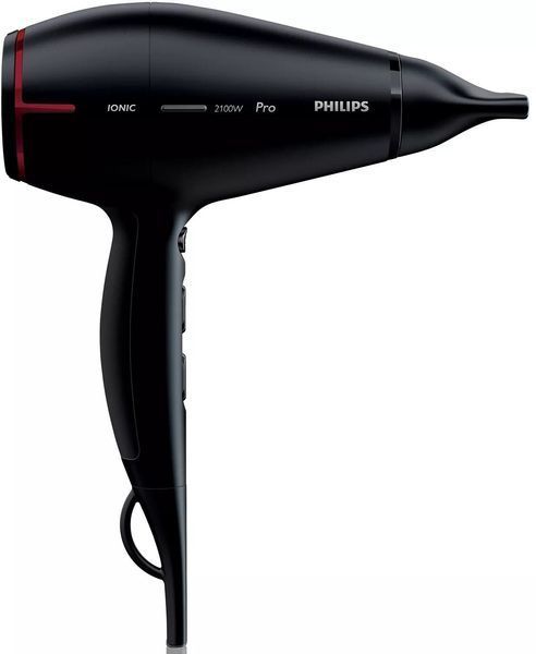 Фен Philips Professional, 2100Вт, 3 режими, іонізація, хол. обдув, чорний (HPS910/00) 370419 фото