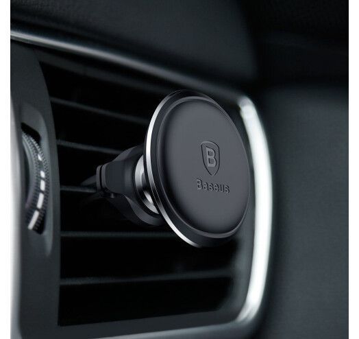Автомобільний тримач Baseus Magnetic Air Vent Car (SUGX020001) Чорн. 274147 фото