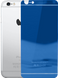 Захисне скло iPhone 6/6s mirror Dark Blue (2в1) 64935 фото 2