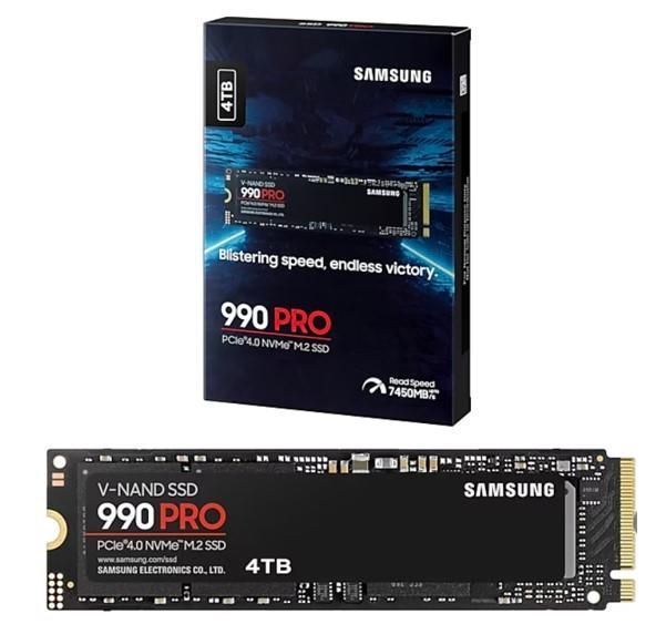 Накопичувач SSD Samsung M.2 4TB PCIe 4.0 990PRO (MZ-V9P4T0BW) 371927 фото