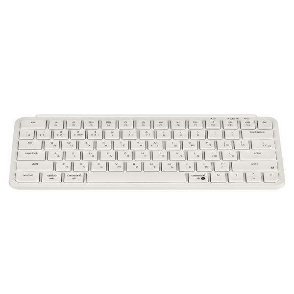 Клавіатура мембрана Keychron B1 Pro, USB/WL/BT, ivory white (B1P-K8-UA) 368831 фото
