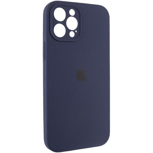 Чохол Silicone Case Full Camera Protective (AA) для Apple iPhone 12 Pro (6.1") Темно-синій / Midnight blue 204825 фото