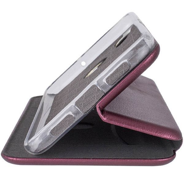 Кожаный чехол (книжка) Classy для Xiaomi Redmi Note 9s / Note 9 Pro / Note 9 Pro Max Бордовый 198978 фото