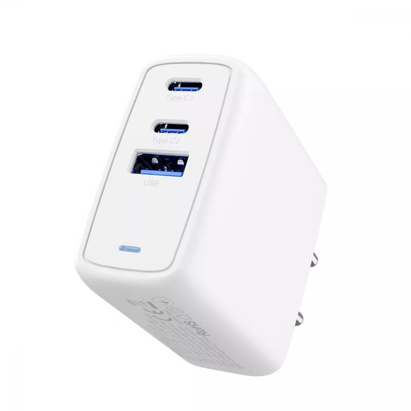 Зарядний Пристрій Proove Shot GaN 67W (2Type-C + USB) (WCSG67120002) White 287399 фото