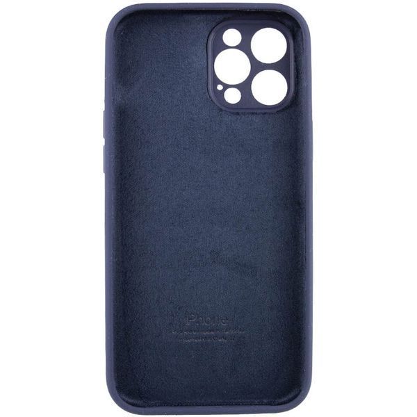 Чохол Silicone Case Full Camera Protective (AA) для Apple iPhone 12 Pro (6.1") Темно-синій / Midnight blue 204825 фото