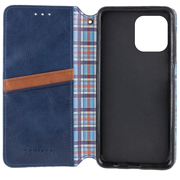Шкіряний чохол-книжка GETMAN Cubic (PU) для Apple iPhone 11 (6.1") Синій 398563 фото