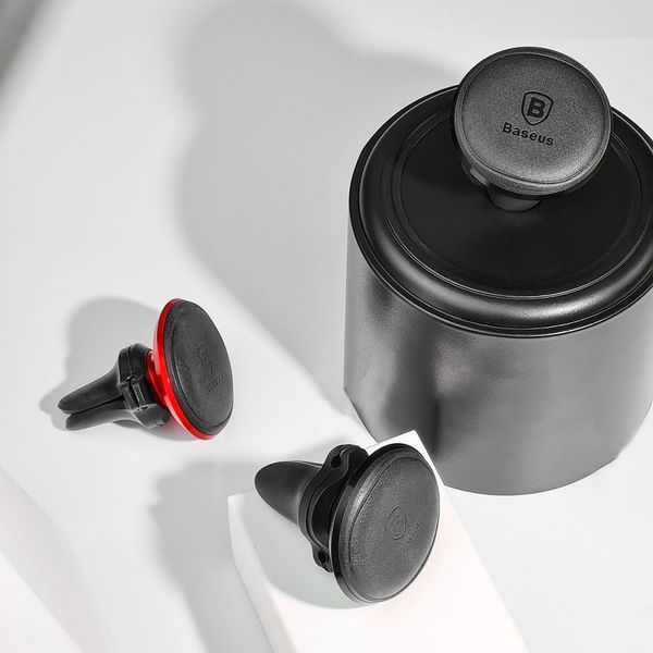 Автомобільний тримач Baseus Magnetic Air Vent Car (SUGX020001) Чорн. 274147 фото