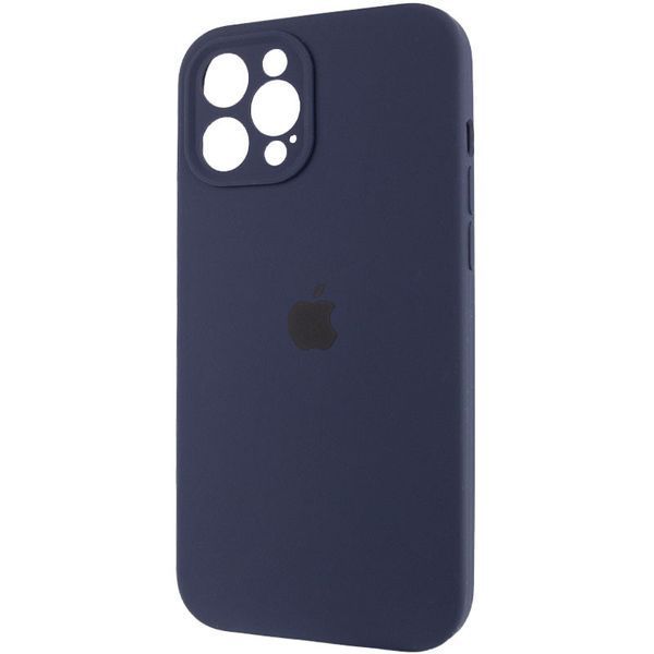 Чохол Silicone Case Full Camera Protective (AA) для Apple iPhone 12 Pro (6.1") Темно-синій / Midnight blue 204825 фото