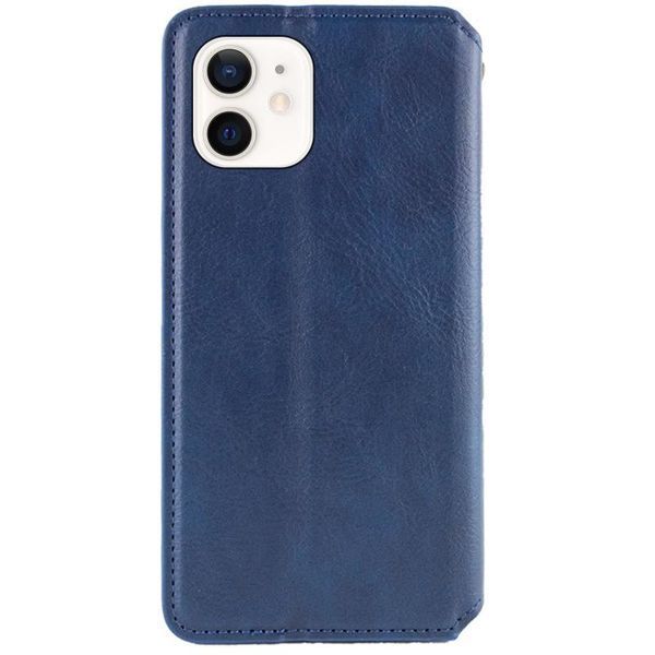 Шкіряний чохол-книжка GETMAN Cubic (PU) для Apple iPhone 11 (6.1") Синій 398563 фото