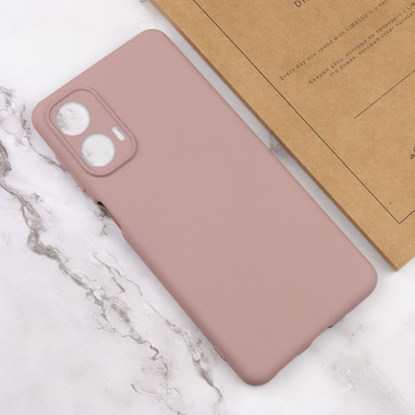 Чохол Silicone Cover Lakshmi Full Camera (AA) для Motorola Moto G24 Рожевий / Pink Sand 315847 фото