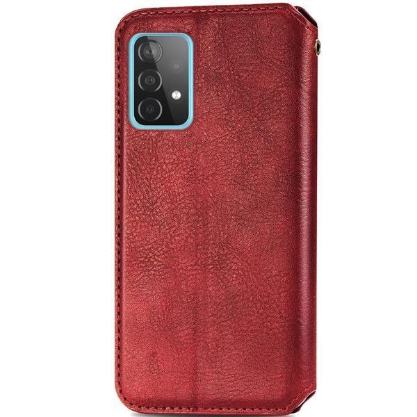 Шкіряний чохол книжка GETMAN Cubic (PU) для Samsung Galaxy A52 4G / A52 5G / A52s Червоний 208091 фото