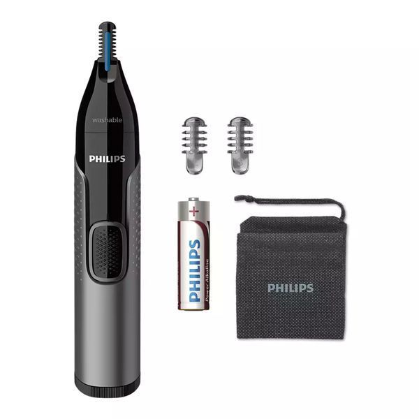 Тример Philips Series 3000, 1хАА, насадок-2, сталь, чорний (NT3650/16) 370563 фото