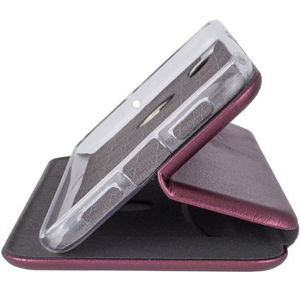 Кожаный чехол (книжка) Classy для Xiaomi Redmi Note 9s / Note 9 Pro / Note 9 Pro Max Бордовый 198978 фото