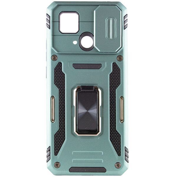 Ударостійкий чохол Camshield Army Ring для Xiaomi Redmi 10C Зелений / Light Green 257696 фото