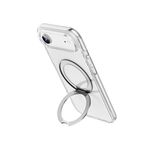 Чохол-накладка iPhone Air Wiwu iShield Ultra TPU+PC case with Stand & MagSafe (MCC-201) Transparent 402948 фото