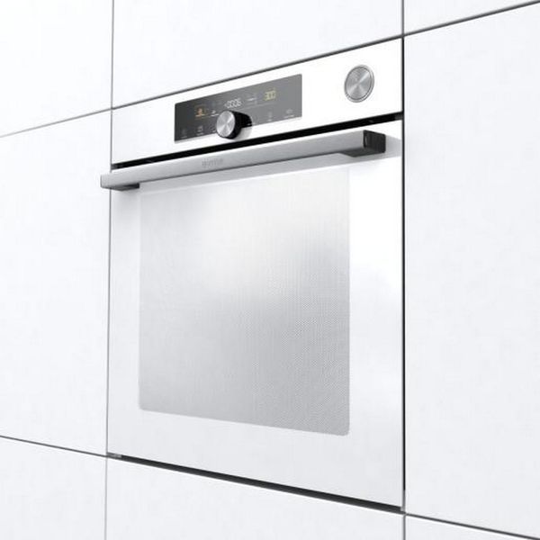 Духова шафа Gorenje електрична, 77л, A+, пара, дисплей, готування на різних рівнях, піроліз, білий (BPSA6747A08WG) 369150 фото