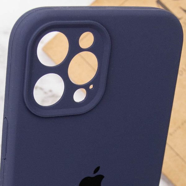 Чохол Silicone Case Full Camera Protective (AA) для Apple iPhone 12 Pro (6.1") Темно-синій / Midnight blue 204825 фото