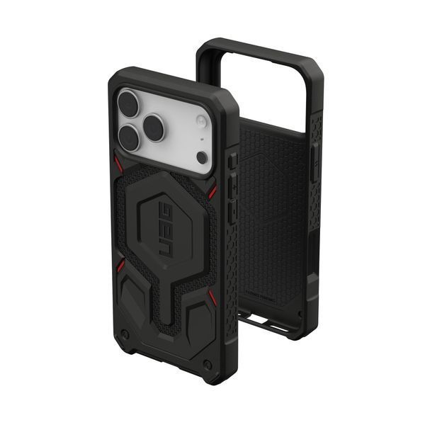 Чохол-накладка iPhone 17 Pro Max UAG Monarch Pro MagSafe (114514113940) Kevlar Black 393813 фото