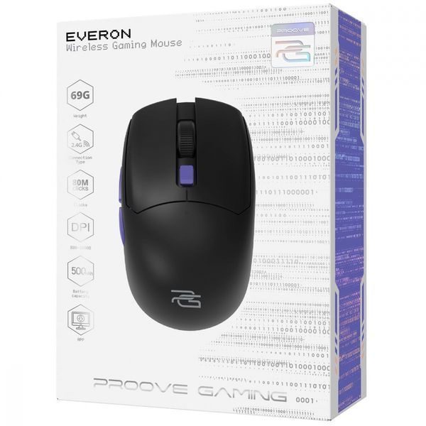 Бездротова ігрова миша Proove Gaming Everon (WMEV00022001) black 379313 фото