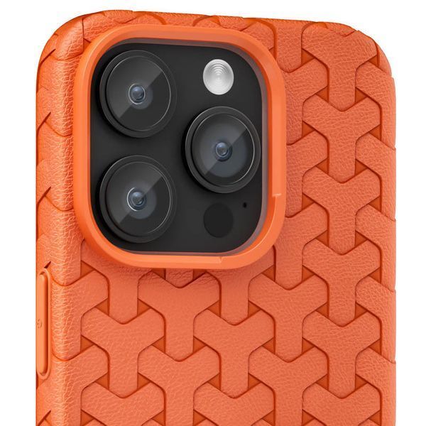 Чохол TPU Weaving для Apple iPhone 14 Pro (6.1") Orange 328201 фото