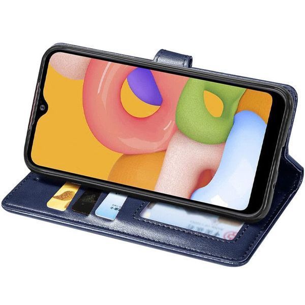 Шкіряний чохол книжка GETMAN Gallant (PU) для Xiaomi Redmi 5 Plus / Redmi Note 5 (Single Camera) Синій 275580 фото
