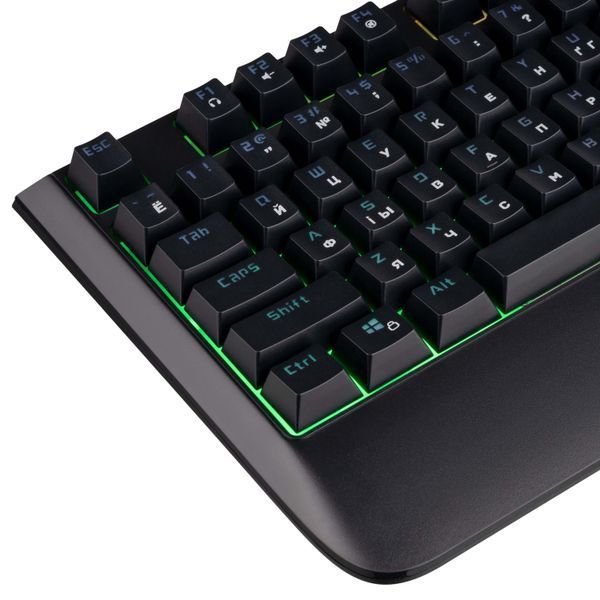 Клавіатура мембранна 2E GAMING KG325 104key, USB-A, EN/UA/RU, LED, чорний (2E-KG325UB) 364212 фото