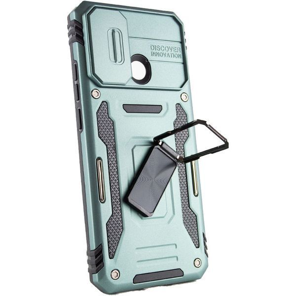 Ударостійкий чохол Camshield Army Ring для Xiaomi Redmi 10C Зелений / Light Green 257696 фото