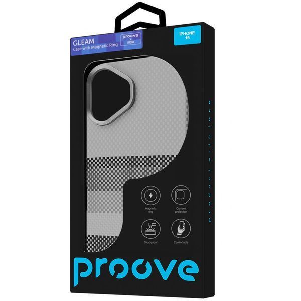 Чохол Proove Gleam Case with Magnetic Ring iPhone 17 gold borders 398807 фото