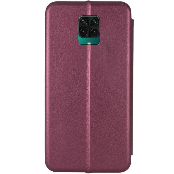 Кожаный чехол (книжка) Classy для Xiaomi Redmi Note 9s / Note 9 Pro / Note 9 Pro Max Бордовый 198978 фото