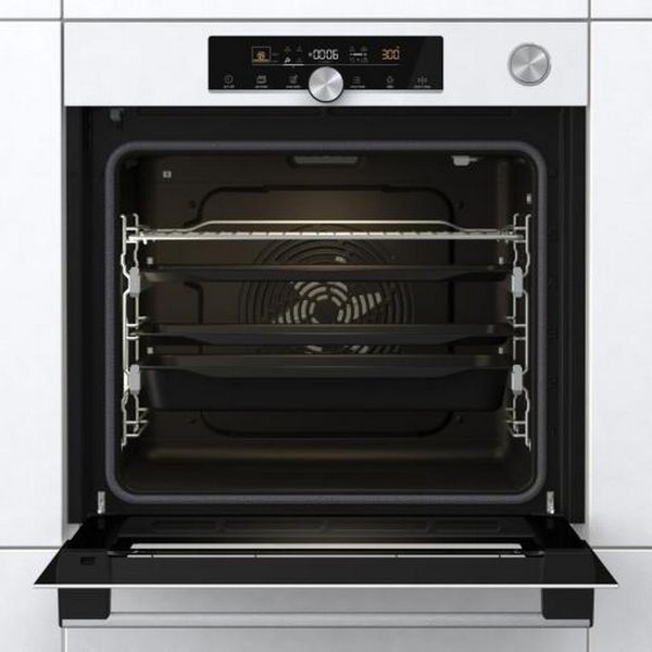 Духова шафа Gorenje електрична, 77л, A+, пара, дисплей, готування на різних рівнях, піроліз, білий (BPSA6747A08WG) 369150 фото