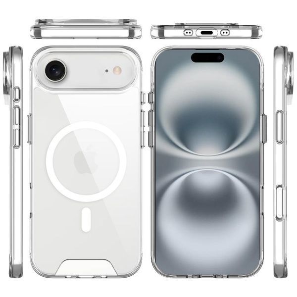 Чохол TPU Space Case with MagSafe для Apple iPhone 17 Air (6.5") Прозорий 398890 фото