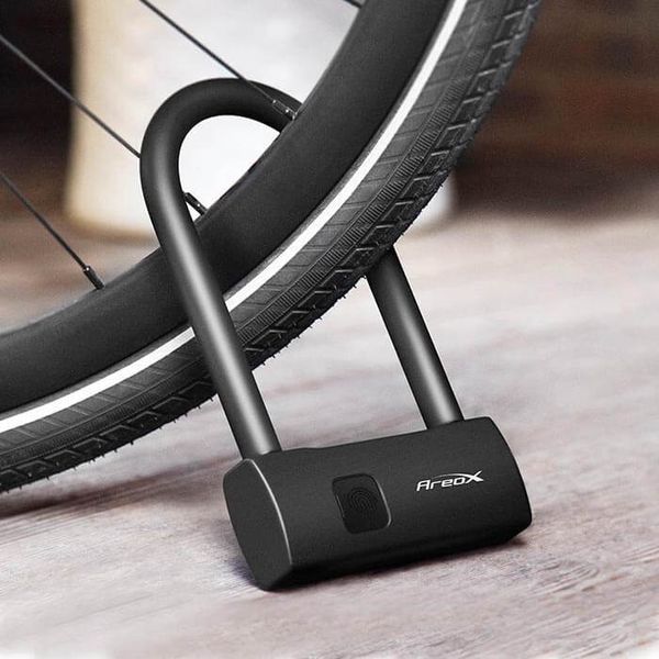 Велозамок зі сканером відбитка пальця Xiaomi AreoX U-lock Smart Fingerprint U8 (220 мм) 142384 фото
