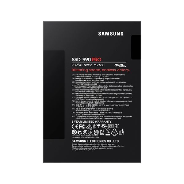 Накопичувач SSD Samsung M.2 4TB PCIe 4.0 990PRO (MZ-V9P4T0BW) 371927 фото