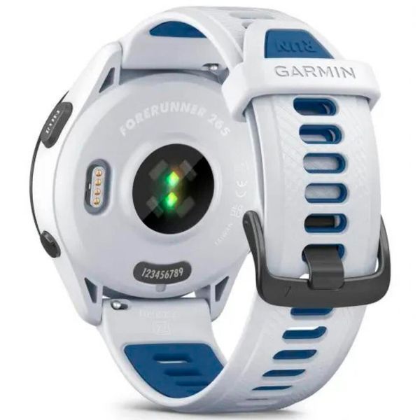 Смарт-годинник Garmin Forerunner 265 Black Bezel w. Whitestone Case and Whitestone/Tidal Blue S. Band (010-02810-01,010-02810-11,010-02810-51) 286441 фото
