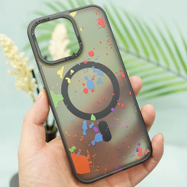 Чохол TPU+PC Flush with MagSafe для Apple iPhone 11 (6.1") Titanium grey 361171 фото