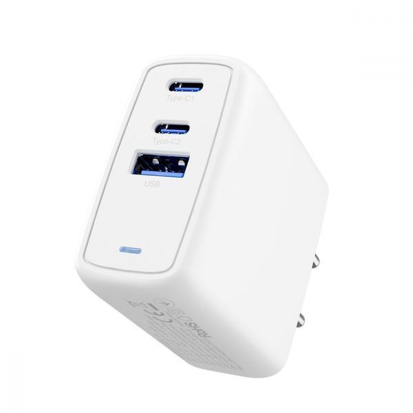 Зарядний Пристрій Proove Shot GaN 67W (2Type-C + USB) (WCSG67120002) White 287399 фото