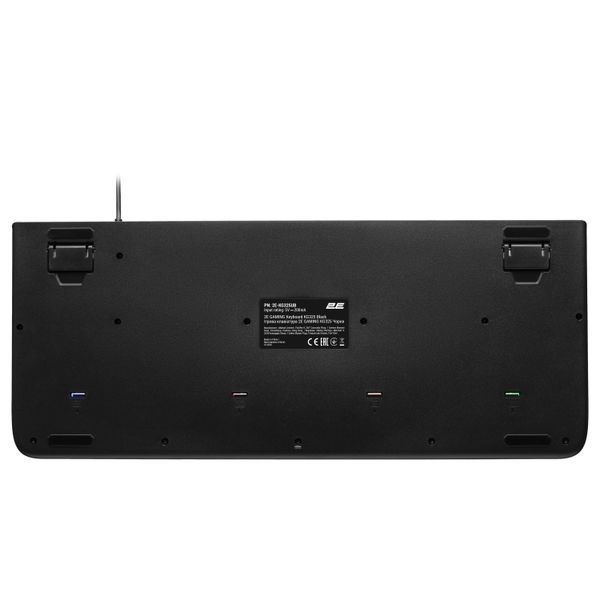 Клавіатура мембранна 2E GAMING KG325 104key, USB-A, EN/UA/RU, LED, чорний (2E-KG325UB) 364212 фото