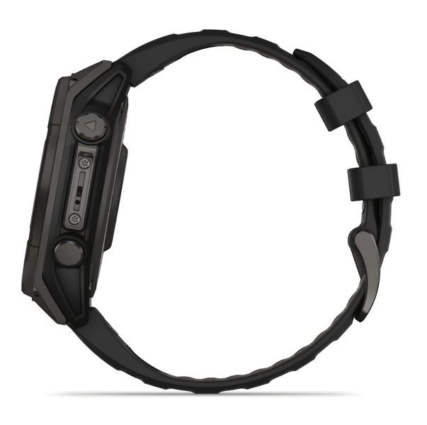 Смарт-годинник Garmin Fenix 8 51mm Solar Sapphire Carbon Gray DLC Titanium w. Black/Pebble Gray S. Band (010-02907-10,010-02907-11) 344130 фото