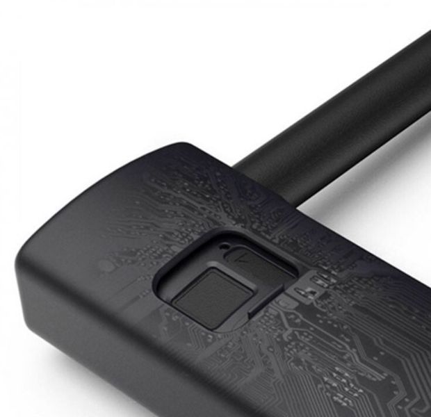Велозамок зі сканером відбитка пальця Xiaomi AreoX U-lock Smart Fingerprint U8 (220 мм) 142384 фото