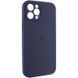 Чохол Silicone Case Full Camera Protective (AA) для Apple iPhone 12 Pro (6.1") Темно-синій / Midnight blue 204825 фото 2