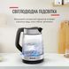Електрочайник Tefal Glass Kettle 1.7л, скло, з підсвіткою, чорно-срібний (KI605830) 371051 фото 7
