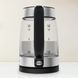Електрочайник Tefal Glass Kettle 1.7л, скло, з підсвіткою, чорно-срібний (KI605830) 371051 фото 4